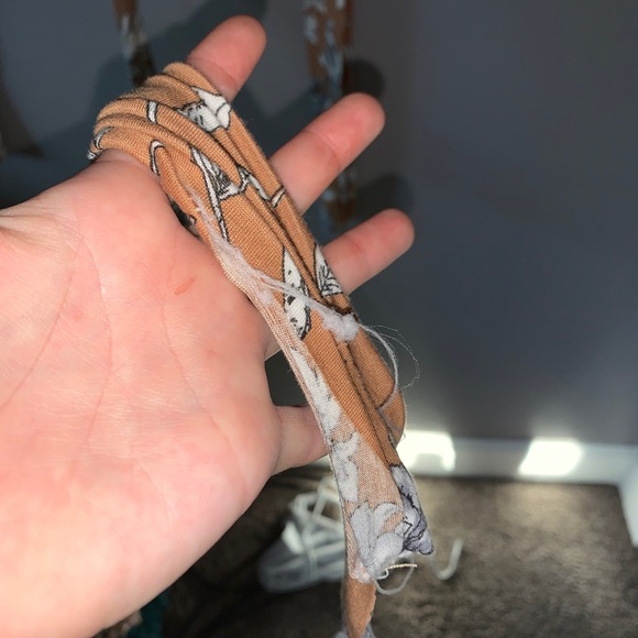 Floral tie front cropped top - Picture 5 of 5